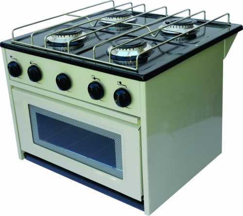 ANAFE DE 4 HOR. CON HORNO/VISOR/ MECH. ALUM